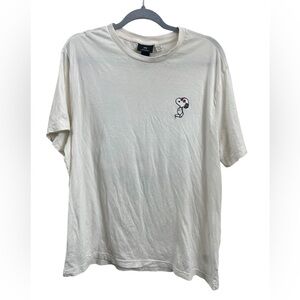 H&M Snoopy x Peanuts White And Red T-Shirt Sz(XXL)